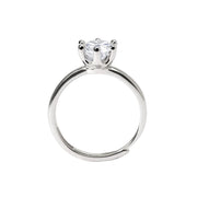 Mabina Anello in argento rodiato con zircone 523395